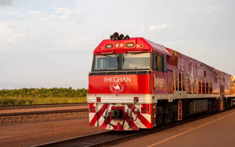 New Zealand from a Train