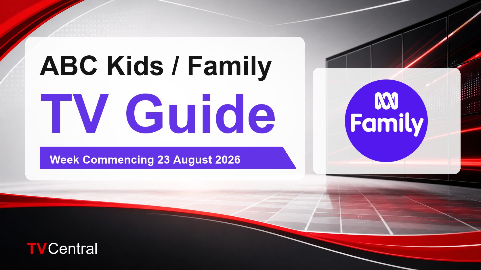 ABC Kids / Family TV Guide: Week Commencing 23 August 2026
