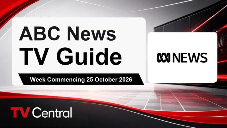 ABC News TV Guide: Week Commencing 25 October 2026