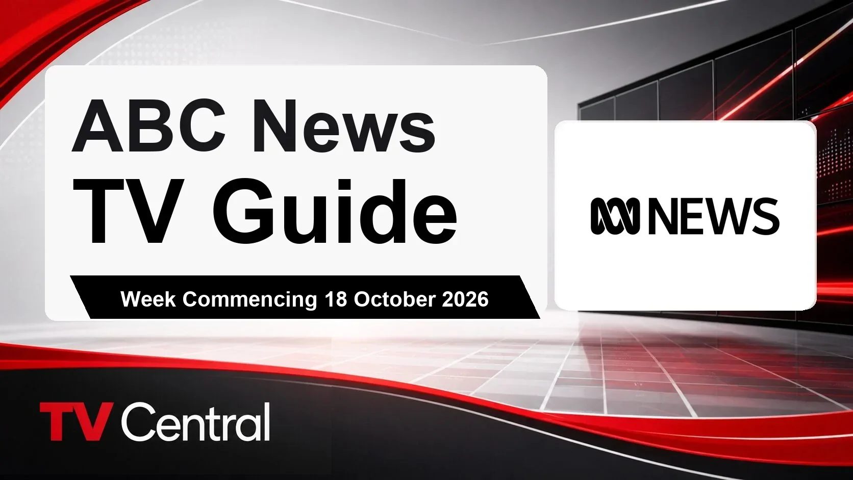 ABC News TV Guide: Week Commencing 18 October 2026
