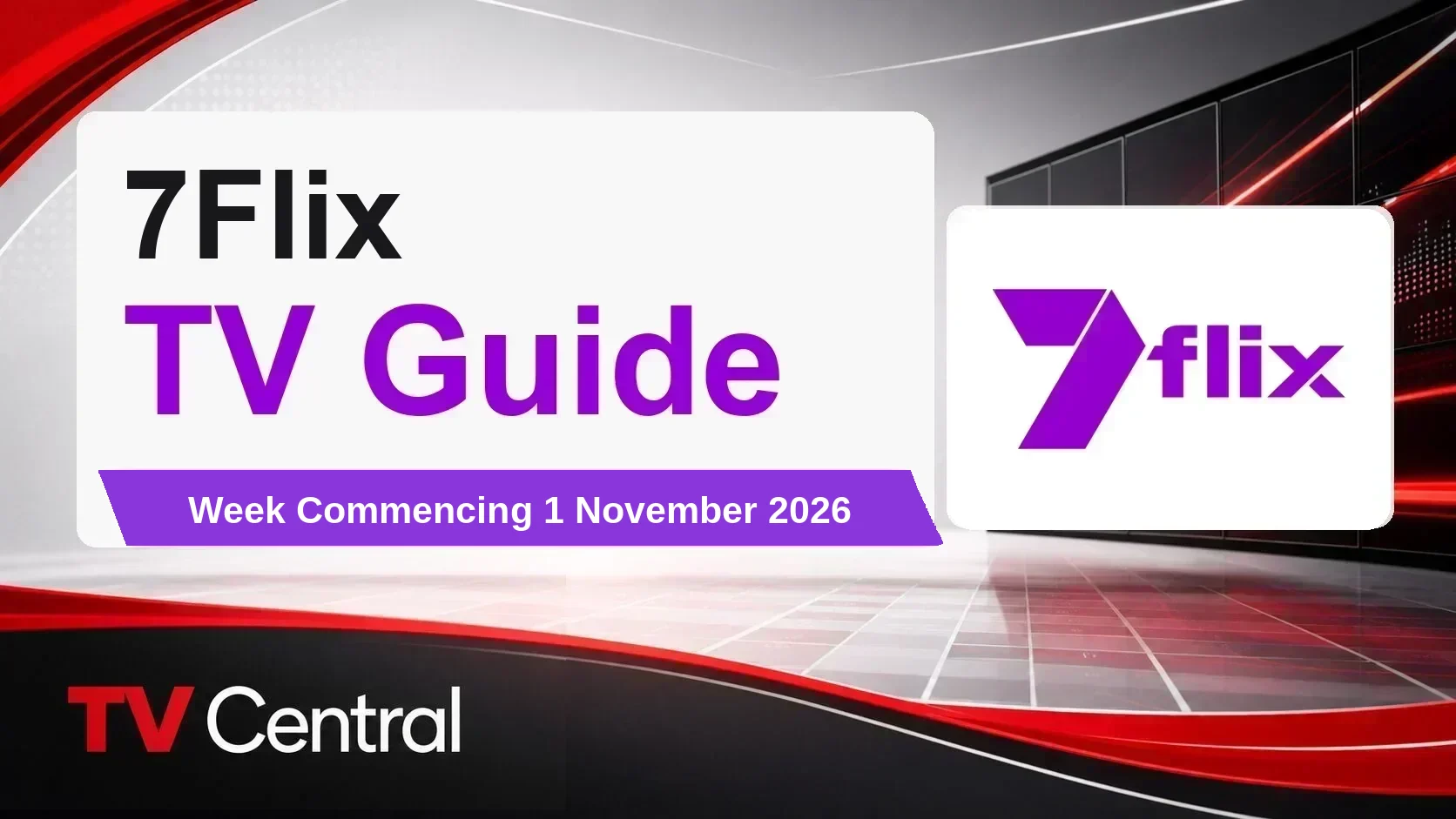7flix TV Guide: Week Commencing 1 November 2026